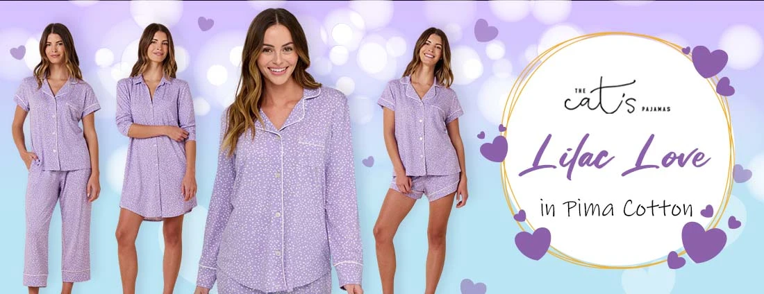 the cat's pajamas lilac love