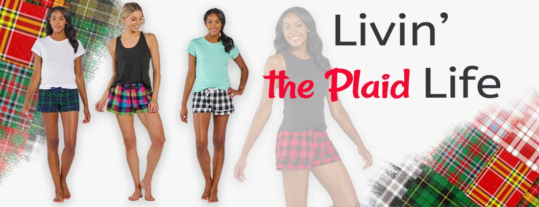 livin' the plaid life shorts