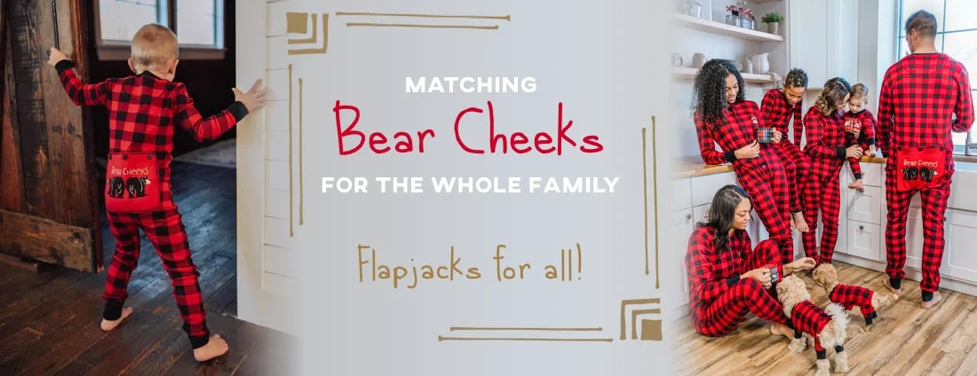 matching family bear cheeks