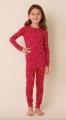 The Cat's Pajamas Kids Red Confetti Dot Pima Knit Cotton