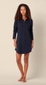 The Cat's Pajamas Women's Midnight Moment Pima Knit Cotton Classic Nightshirt