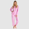 Sant + Abel Women's Hepburn Gingham Pink Cotton Classic Pajama Set