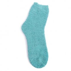 Kashwére Plush Chenille Lounging Sock in Aquarelle