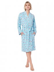 The Cat's Pajamas Women's Skye Pima Knit Kimono Robe