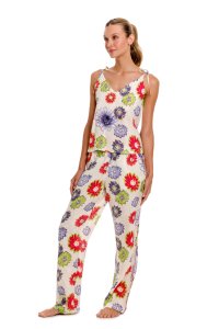 The Lazy Poet Women's Amelie Saphie Linen Pajama Lounge Set