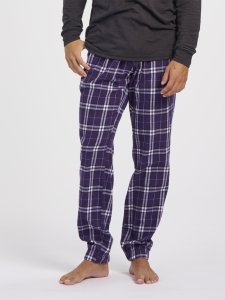 Boxercraft Adult Purple/White Plaid Flannel Jogger