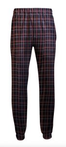 Boxercraft Adult Black/Orange Plaid Flannel Jogger