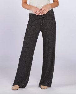Boxercraft Women's Cuddle Wide Leg Pant in Black Heather