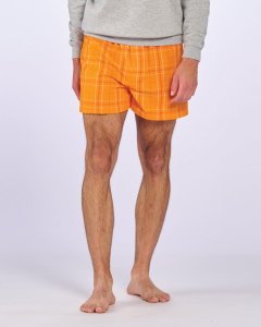 Boxercraft Men's Orange Field Day Plaid Flannel Boxer Shorts