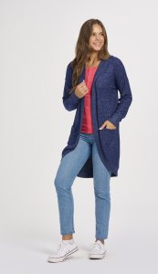 Boxercraft Women's Cuddle Cardigan in Navy Heather