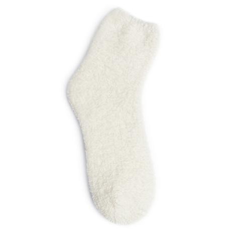 Kashwere Plush chenille Lounging Sock in Crème
