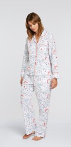 Daisy Alexander Beary Happy Classic Cotton Poplin Pajama Set