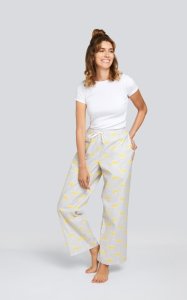 Daisy Alexander Rainy Day Cotton Poplin Pajama Lounge Pant