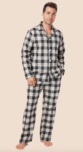 The Cat's Pajamas Men's Denmark Pima Flannel Classic Pajama Set