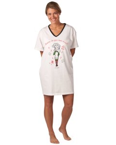 Emerson Street Santa Do You Rent Elves Cotton Holiday Nightshirt