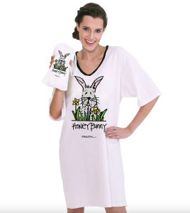 Emerson Street "Honey Bunny" Cotton Nightshirt in a Bag