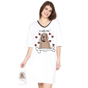 Emerson Street "I Lab You" Cotton Nightshirt in a Bag