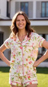 The Cat's Pajamas Women's Florentina Pima Knit Cotton Short Sleeve Short Set