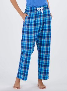 Boxercraft Women's Haley Harmony Blue Plaid Flannel Pajama Pant