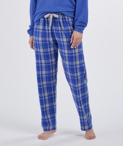 Boxercraft Women's Haley Jordan Electric Royal Plaid Flannel Pajama Pant