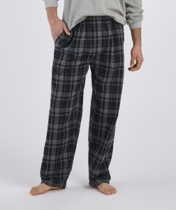 Boxercraft Men's Harley Jordan Black Plaid Flannel Pajama Pant