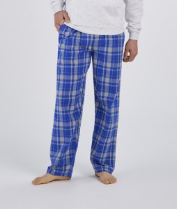 Boxercraft Men's Harley Jordan Electric Blue Plaid Flannel Pajama Pant