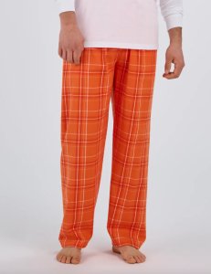 Boxercraft Men's Harley Carnegie Orange Plaid Flannel Pajama Pant
