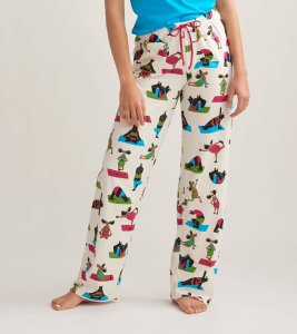 Little Blue House by Hatley Women's Yoga Bear Cotton Jersey Pajama Pants