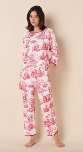 The Cat's Pajamas Women's Idle Hours Pima Knit Cotton Simple Set