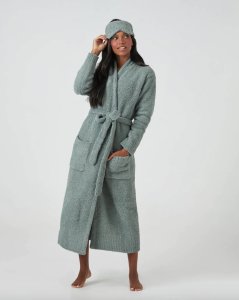 Kashwére Adult Hampton Robe in Mist