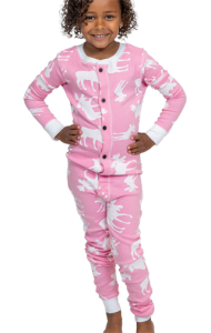 Lazy One Kids Unisex Classic Moose FlapJack in Pink
