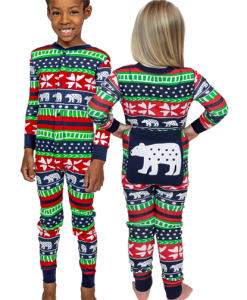 Lazy One Kids Unisex Sweater Bear FlapJack