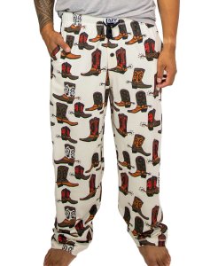 Lazy One Men's Boot Cotton Knit Pajama Pant