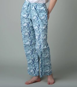 Mahogany Women's Shells On The Beach Cotton Pajama Pant in a Bag