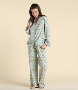Mahogany Women's My Yoga Life Classic Cotton Pajama Set