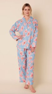 The Cat's Pajamas Women's Celeste Luxe Pima Cotton Classic Pajama Set