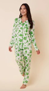 The Cat's Pajamas Women's Isa Pima Knit Cotton Classic Pajama Set