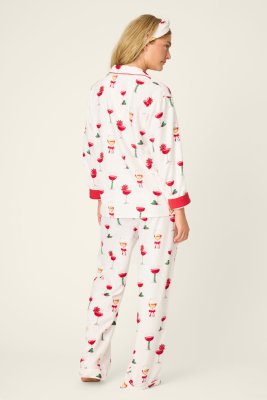 PJ Salvage Let's Get Toasty Classic Flannel Pajama Set in Ivory