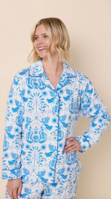 The Cat's Pajamas Women's Angels Among Us Flannel Classic Pajama Set