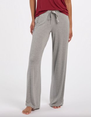 Boxercraft Women's Bamboo Jersey Wide Leg Lounge Pant in Oxford Heather