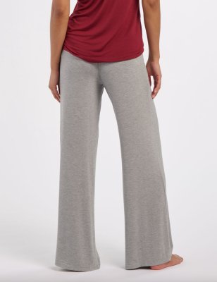 Boxercraft Women's Bamboo Jersey Wide Leg Lounge Pant in Oxford Heather
