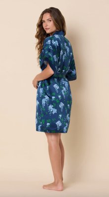 The Cat's Pajamas Women's Cascadia Silk Kimono Robe