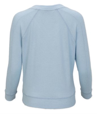 Boxercraft Women's Cuddle V-Neck Lounge Top in Sky Blue