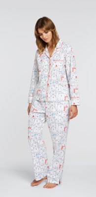 Daisy Alexander Beary Happy Classic Cotton Poplin Pajama Set