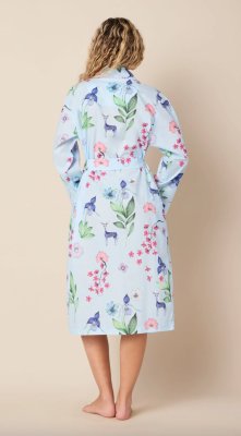 The Cat's Pajamas Women's Deerly Luxe Pima Cotton Shawl Collar Robe