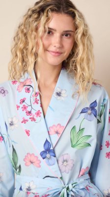 The Cat's Pajamas Women's Deerly Luxe Pima Cotton Shawl Collar Robe
