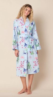 The Cat's Pajamas Women's Deerly Luxe Pima Cotton Shawl Collar Robe
