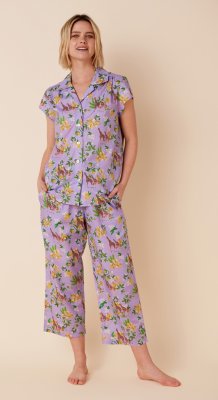 The Cat's Pajamas Women's Gia Luxe Pima Cotton Capri Pajama Set