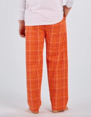 Boxercraft Men's Harley Carnegie Orange Plaid Flannel Pajama Pant