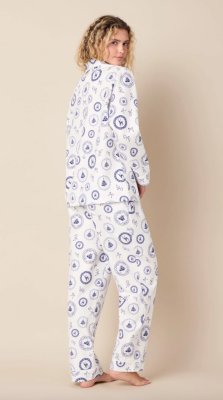 The Cat's Pajamas Women's Merry Medley Flannel Classic Pajama Set